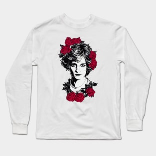 Red Roses - Princess Diana Long Sleeve T-Shirt